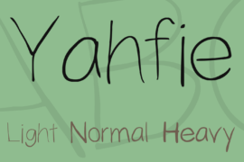 Yahfie Font Family