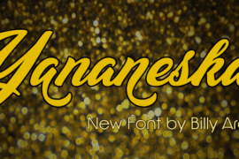 Yananeska Personal Use Font