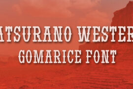 Yatsurano Western Font