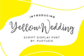 YellowWedding Font