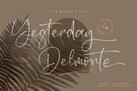 Yesterday Delmote Font Family