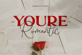 Youre Romantic Font Family