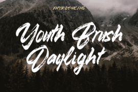 Youth Brush Daylight Font