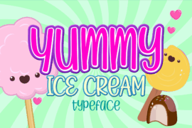 Yummy Ice Cream Font