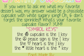 YummyCupcakes Font