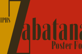Zabatana Poster Font