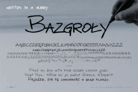 zai Bazgroly Font Family