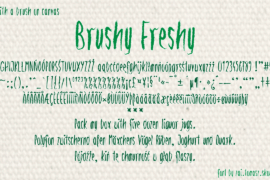 zai Brushy Freshy Font