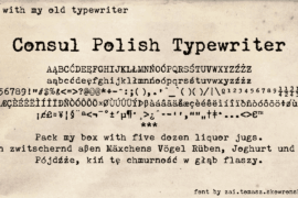 zai Consul Polish Typewriter Font