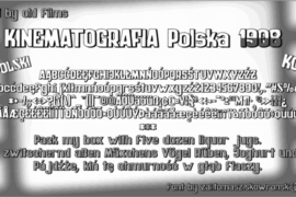 zai Kinematografia Polska 1908 Font Family