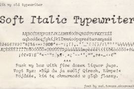 zai Soft Italic Typewriter Font