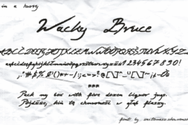 zai Wacky Bruce Font