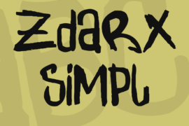 Zdarx Simpl Font