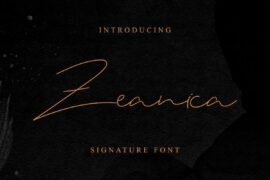 Zeanica Demo Font