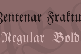 Zentenar Fraktur Font Family