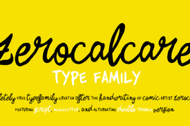 Zerocalcare Script Font Family