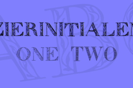 Zierinitialen Font Family