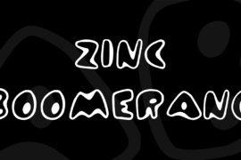 Zinc Boomerang Font
