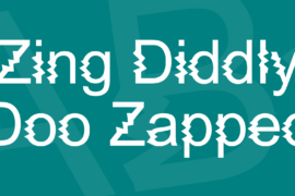 Zing Diddly Doo Zapped Font