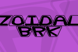 Zoidal BRK Font