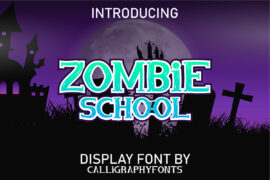 Zombie School Demo Font
