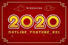 2020 Outline Fortune Kei Font