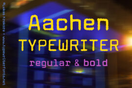 Aachen Typewriter Font Family