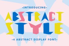 Abstract Style Font
