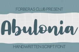 Abulonia Demo Font