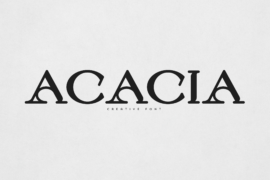 Acacia Font