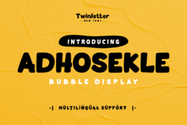 Adhosekle Trial Font