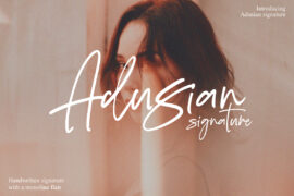 Adusian Signature Font