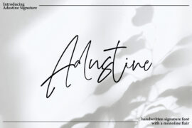 Adustine Signature Font