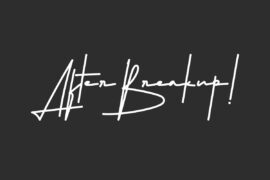 After Breakup Demo Font