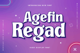 Agefin Regad trial Font Family