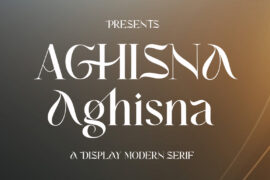 Aghisna Display Font
