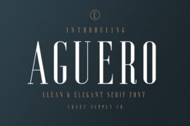 Aguero Serif Font