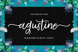 Agustine Script Font Family