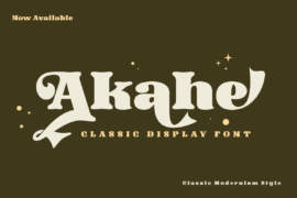 Akahe trial Font