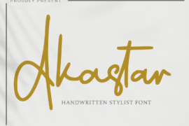 Akastar – Personal Use Font