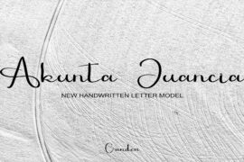 AKHUNTA JUANCIA Font