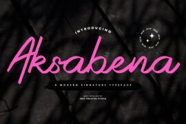 Aksabena Personal Use Font