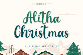 Alitha Christmas – Personal Use Font