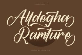 Alldegha Ramture DEMO VERSION Font Family