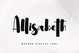 Allisabeth – Personal use Font