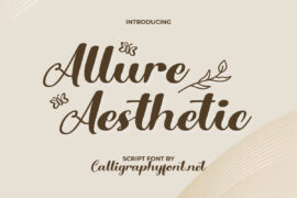 AllureAesthetic Demo Font