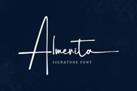Almerita – Personal Use Font