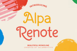 Alpa Renote DEMO Font