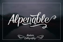 Alpenable Demo Font