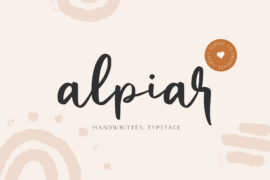 Alpiar demo Font